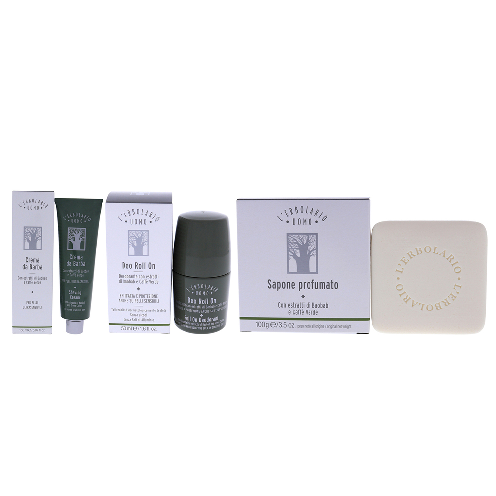 Uomo Kit by LErbolario for Men - 3 Pc Kit